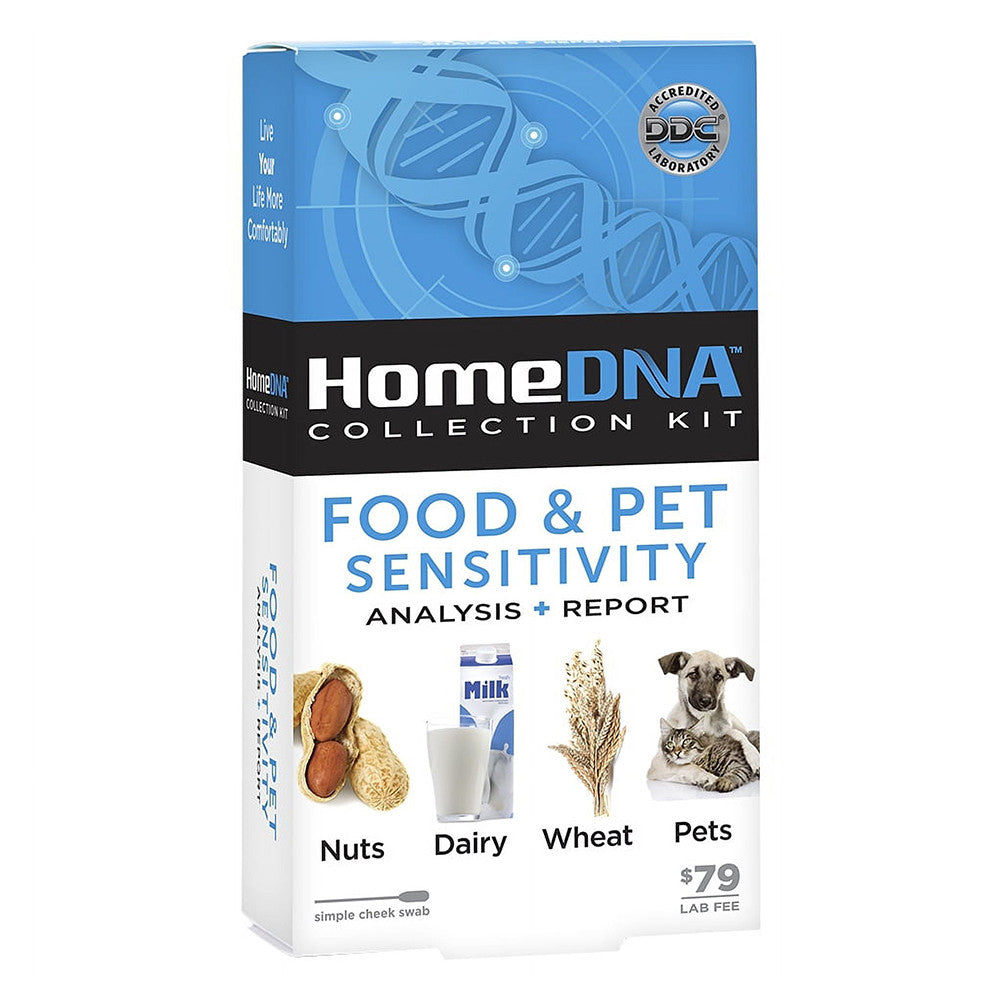 Home DNA Food and Pet Sensitivity Analysis and Report Collection Test Kit, 1 Ea