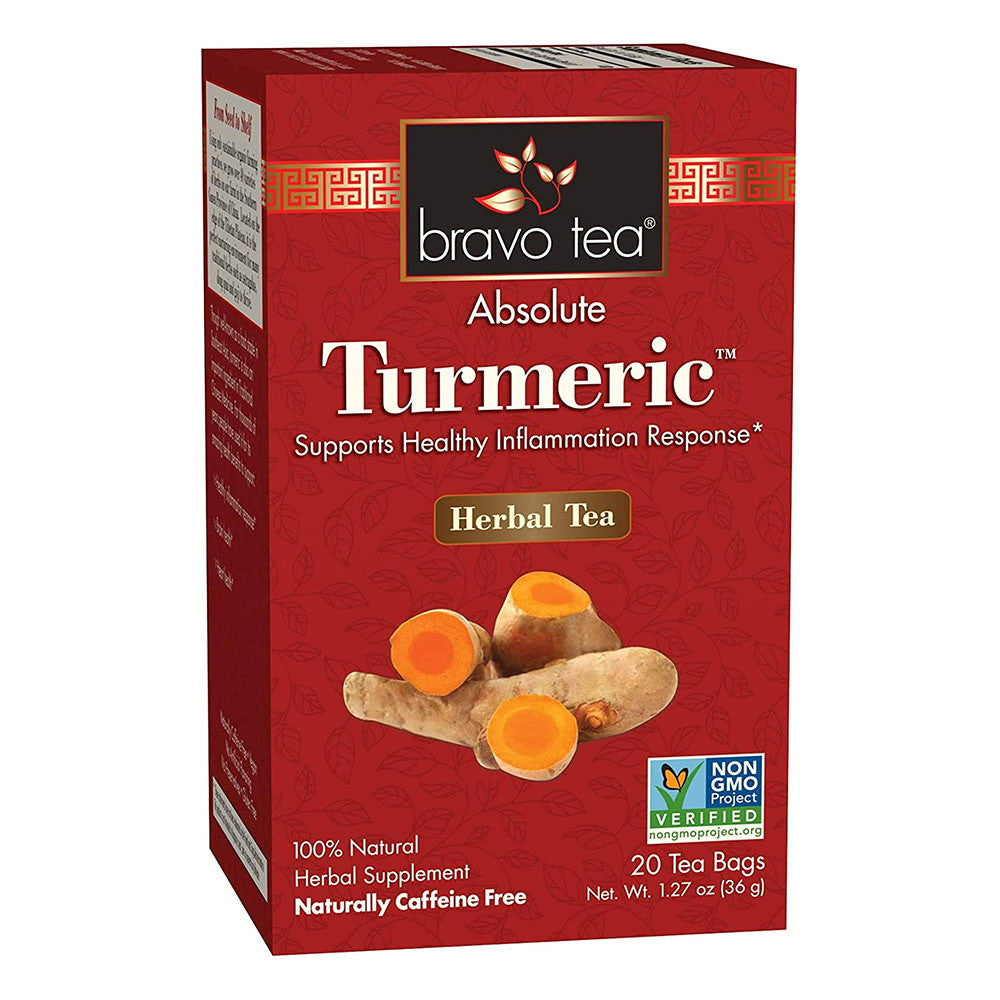 Bravo Tea Absolute Tumeric Herbal Tea Bags, 20 Ea