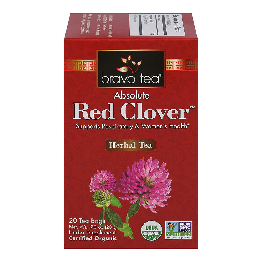 Bravo Tea Red Clover Herbal Tea Bags, 20 Ea