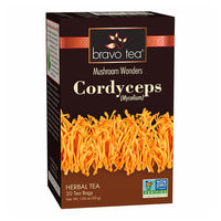 Bravo Tea Cordyceps Mushroom Herbal Tea Bags, 20 Ea