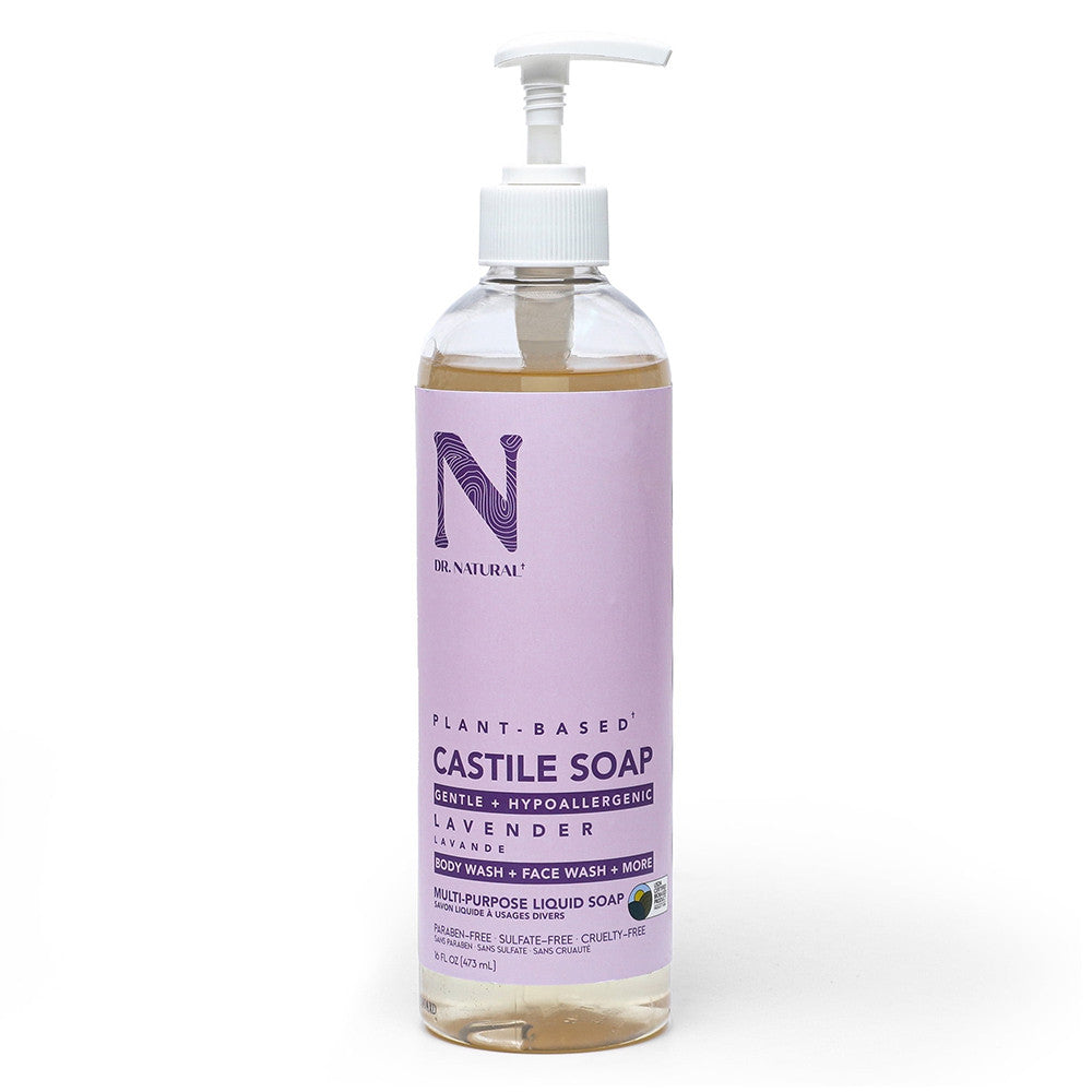 Dr. Natural Castile Liqiud Soap, Lavender, 16 Oz