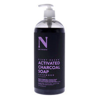 Dr. Natural Activated Charcoal Liquid Soap, Lavender, 32 Oz