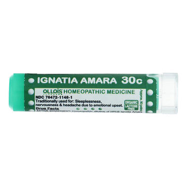Ollois Ignatia Amara 30c Organic Lactose Free Homeopathic Pellets, 80 Ea