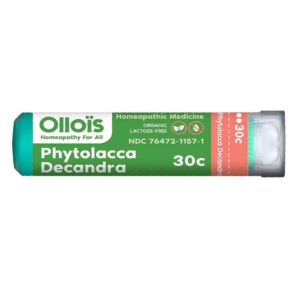 Ollois Phytolacca Decandra 30c Organic Lactose Free Homeopathic Pellets, 80 Ea