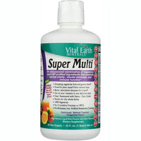 Vital Earth Super Multi High Potency Liquid, Natural Passion Fruit Flavor - 32 Oz