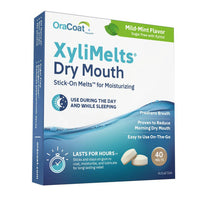 Oracoat Xlyimelts For Dry Mouth Adhering Discs, Mild Mint, 40 Ea