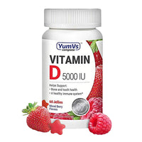 YumVs Complete Vitamin D 5000 IU Supplement Jellies, 60 Ea