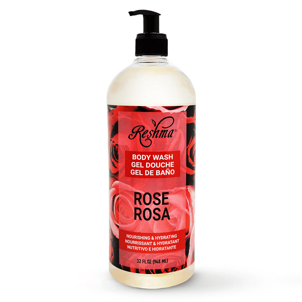 Reshma Beauty Rose Body Wash for All Skin Types and Dull Skin, 32 Oz