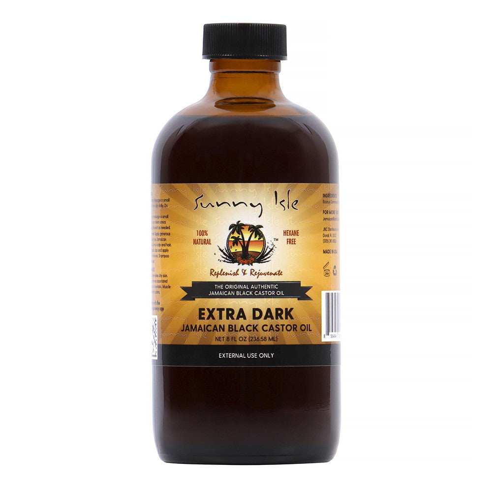 Sunny Isle Extra Dark Jamaican Black Castor Oil for Hair Scalp, 8 Oz