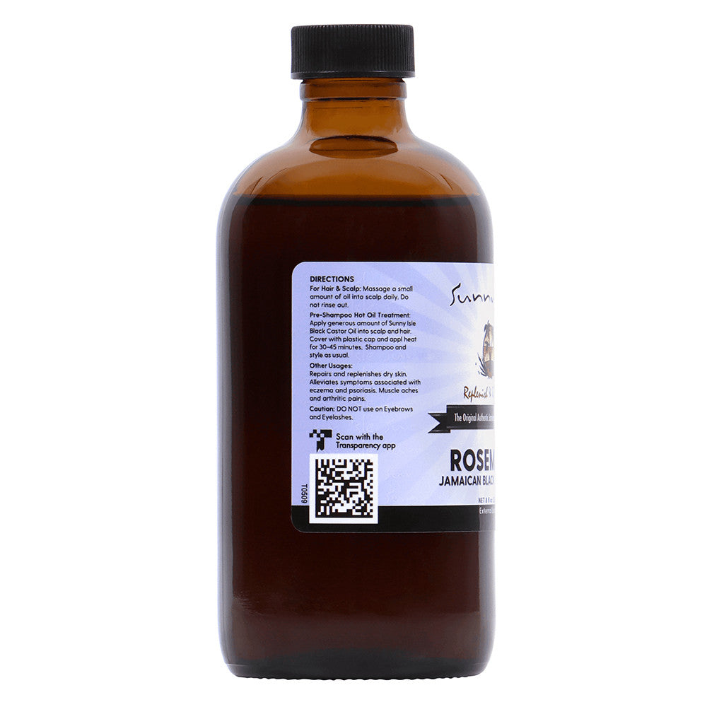 Sunny Isle Rosemary Jamaican Black Castor Oil, 8 Oz
