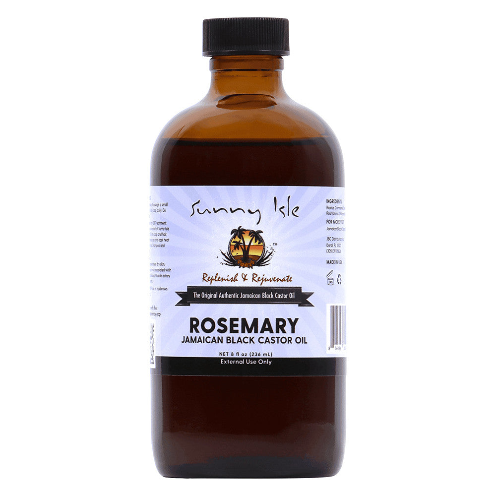 Sunny Isle Rosemary Jamaican Black Castor Oil, 8 Oz