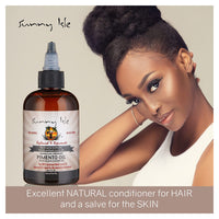 Sunny Isle Jamaican Organic Pimento Oil with Black Castor Oil, 4 Oz