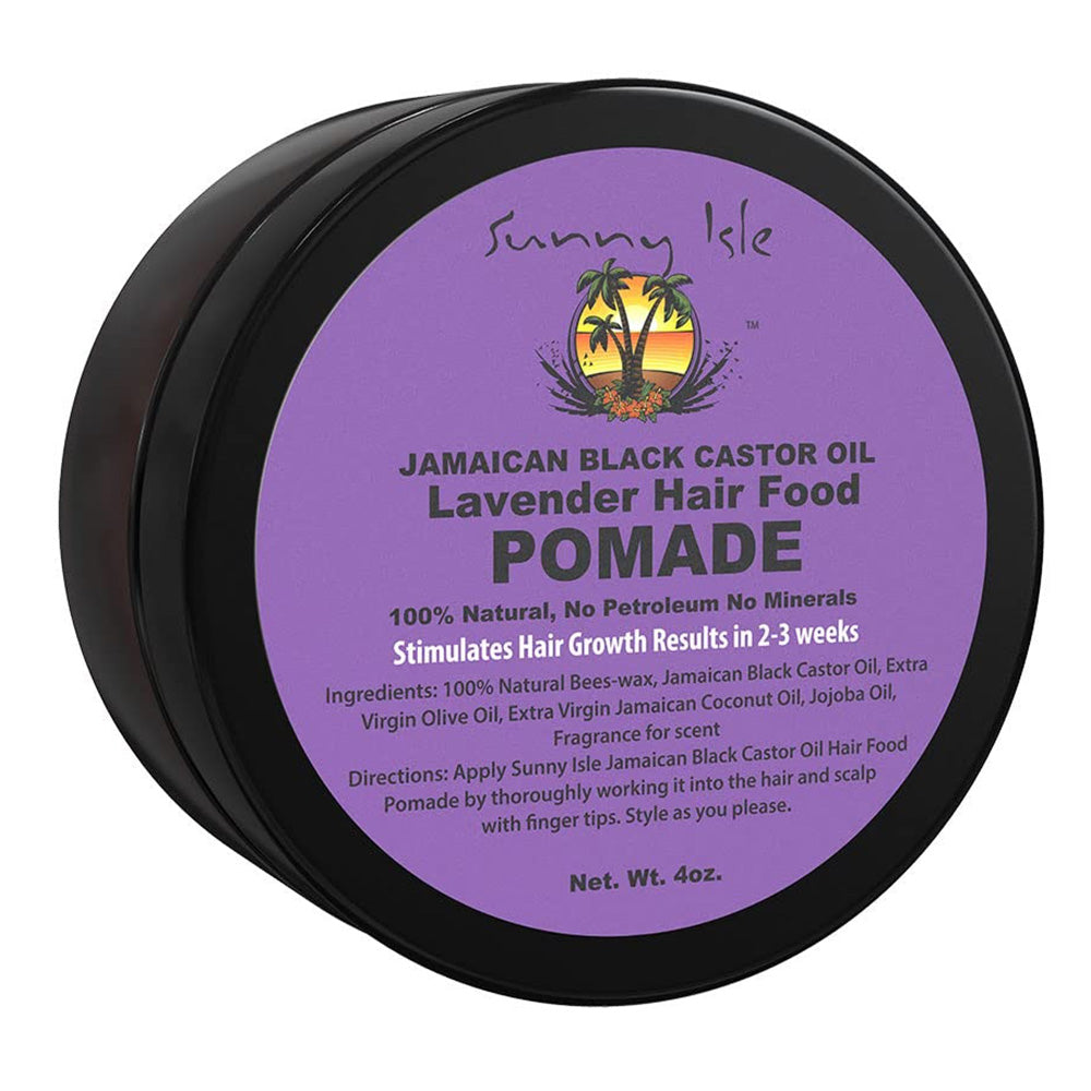 Sunny Isle Jamaican Black Castor Oil Lavender Hair Food Pomade for Hair Growth 4Oz