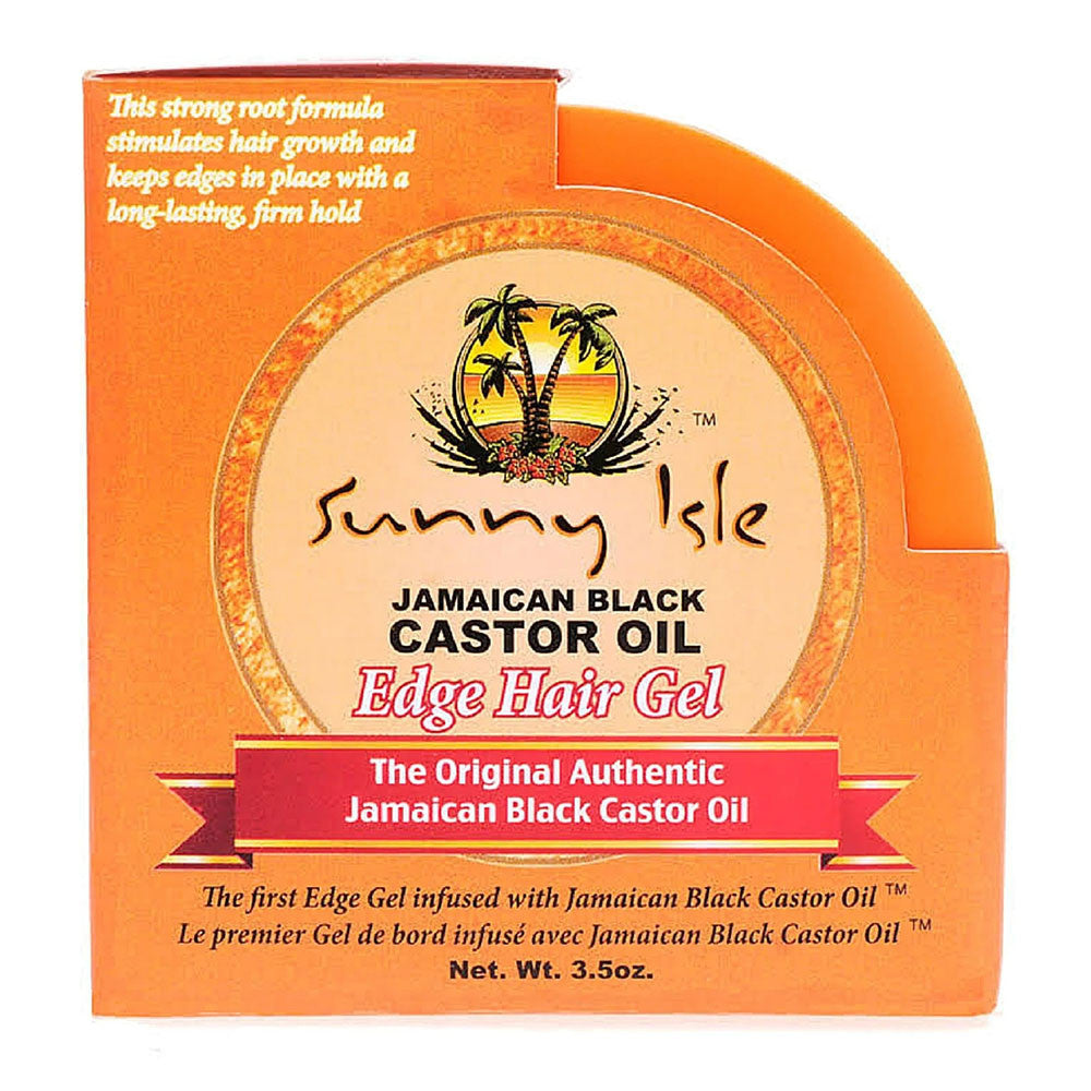 Sunny Isle Jamaican Castor Oil, Edge Hair Gel, 3.5 Oz