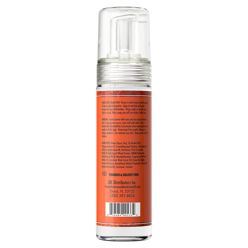Sunny Isle Jamaican Black Castor Oil Mousse Wrap Set Twist, 7 Oz
