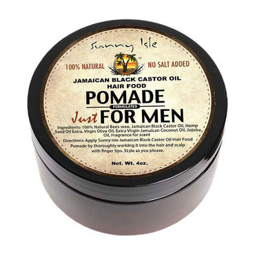 Sunny Isle Jamaican Black Castor Oil Hair Food Pomade For Men, 4 Oz