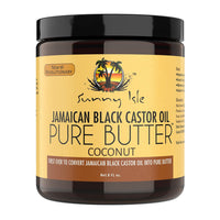 Sunny Isle Jamaican Black Castor Oil Pure Butter Coconut for Hair Growth, 8 Oz