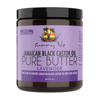 Sunny Isle Jamaican Black Castor Oil Pure Butter Lavender for Hair Growth, 8 Oz