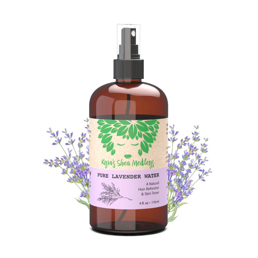 Kyras Shea Medleys Lavender Water Refreshing Hydration for Skin and Hair 4Oz (118ml)