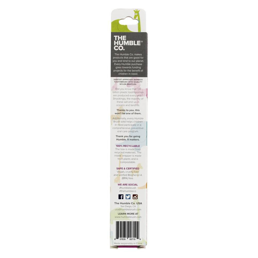 Humble Brush Kids Ultra Soft Toothbrush, Purple, 1 Ea