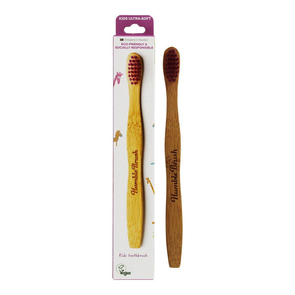 Humble Brush Kids Ultra Soft Toothbrush, Purple, 1 Ea