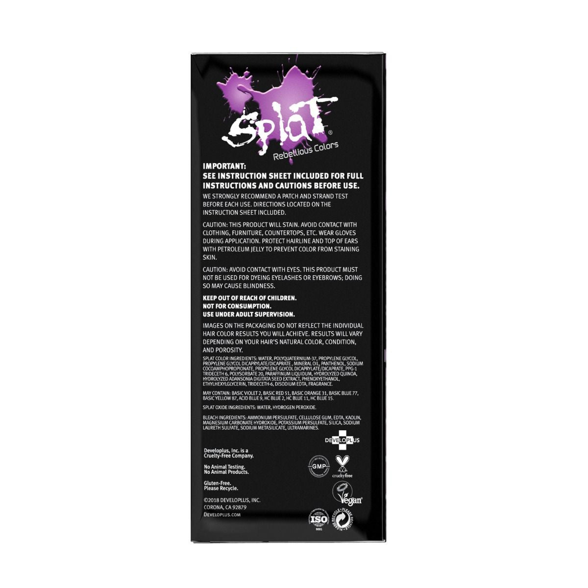 Splat Rebellious Colors 30 Wash Original Kit Hair Color Rose Quartz, 6 Oz