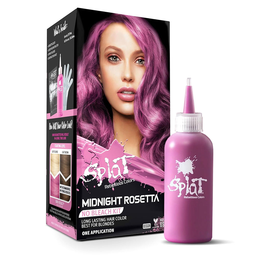 Splat Midnight Rosetta Semi Permanent Long Lasting Hair Color Kit 1Ea