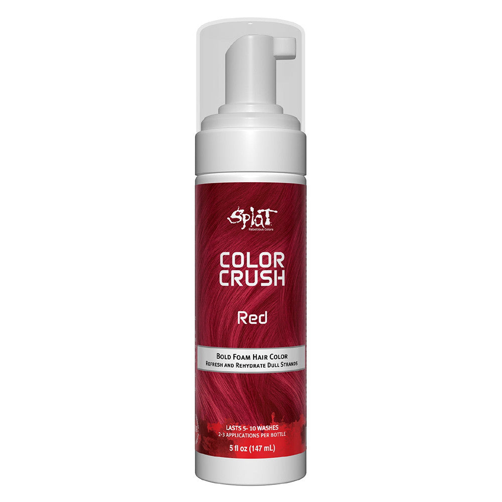 Splat Color Crush Bold Hair Foam, Red Color, 5 Oz