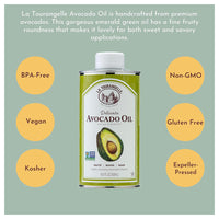 La Tourangelle Delicate Avocado Oil for Cooking, Skin and Hair, 8.45 Oz