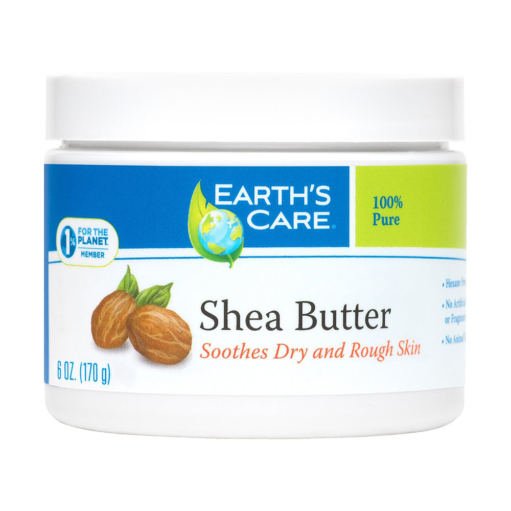 Earths Care 100% Natural Pure Shea Butter, 6 Oz