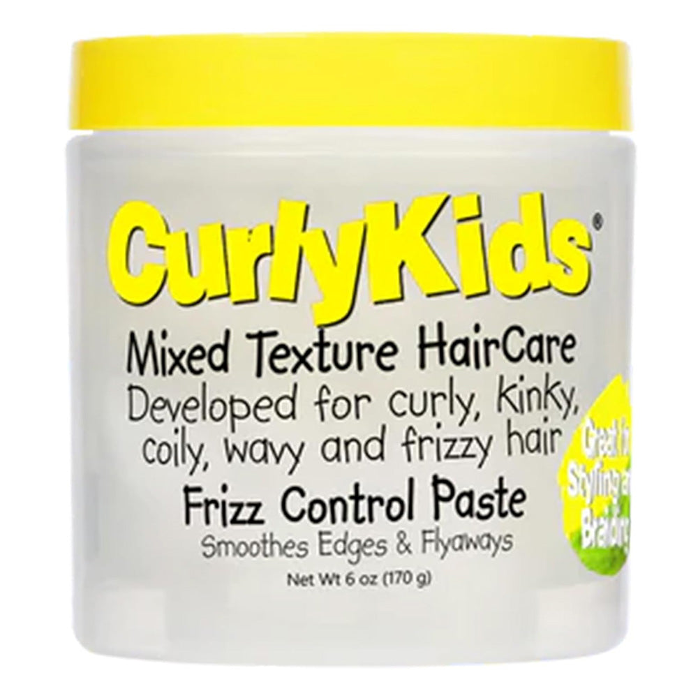 CurlyKids Mixed Texture Hair Care Frizz Control Paste Smoothes Edges and Flyaways 6Oz (170g)