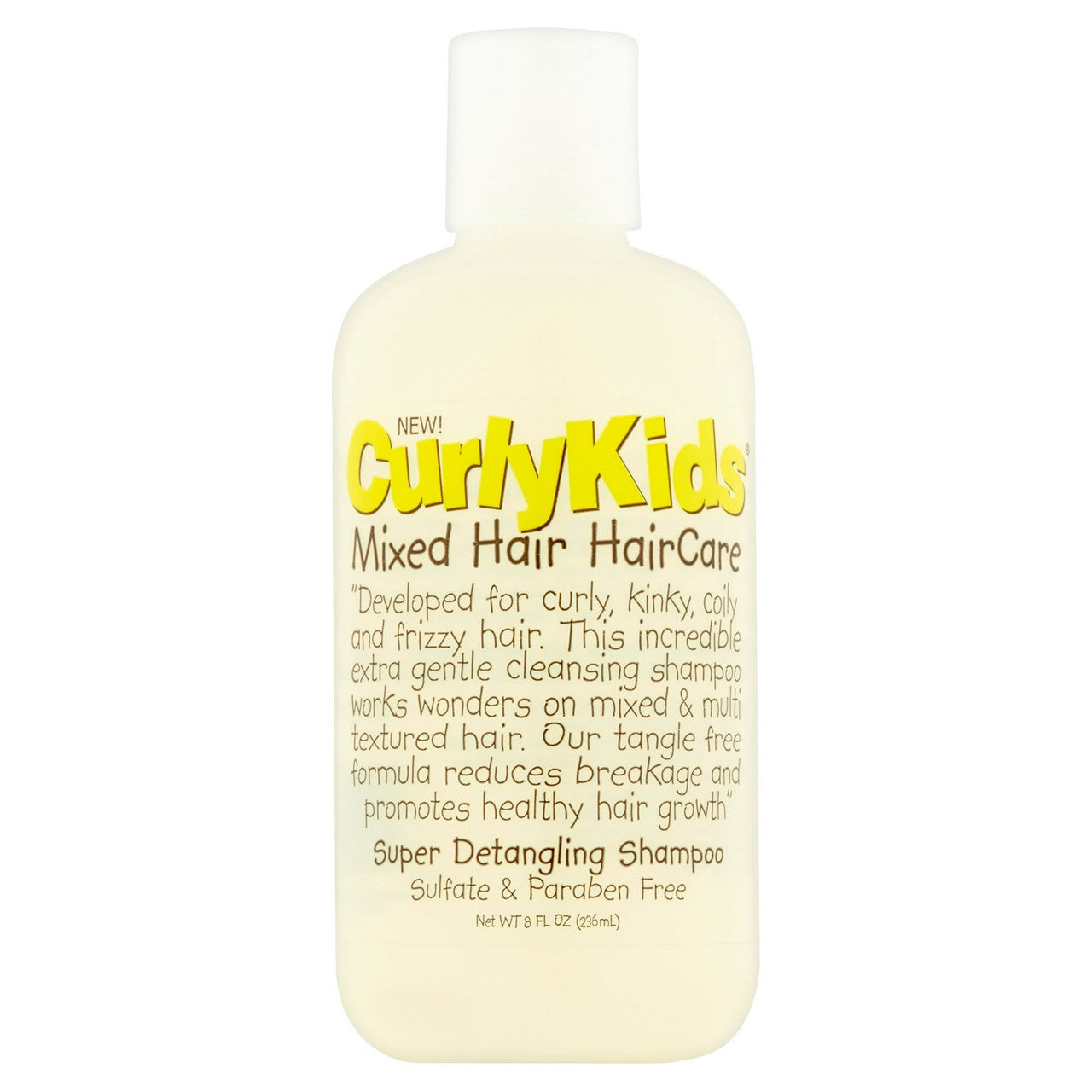 Curly Kids Mixed Hair Hair Care Super Detangling Shampoo, 8 Oz
