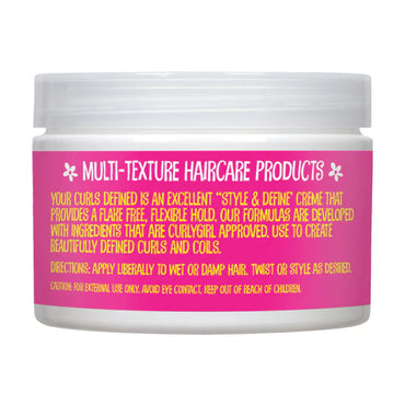 CurlyChic Your Curls Defined Gel Flexible Curling Cream, 12 Oz