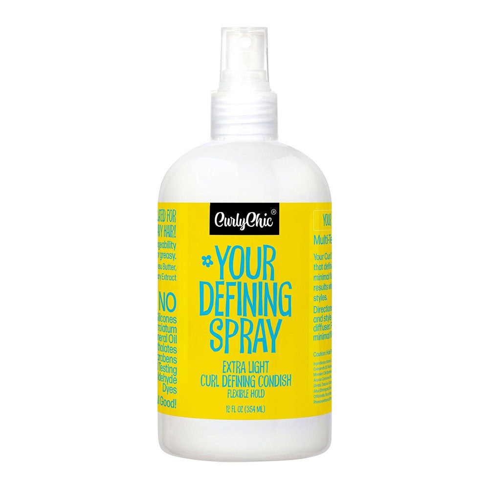 CurlyChic Your Defining Spray Extra Light Curl Defining Condish, 12 Oz