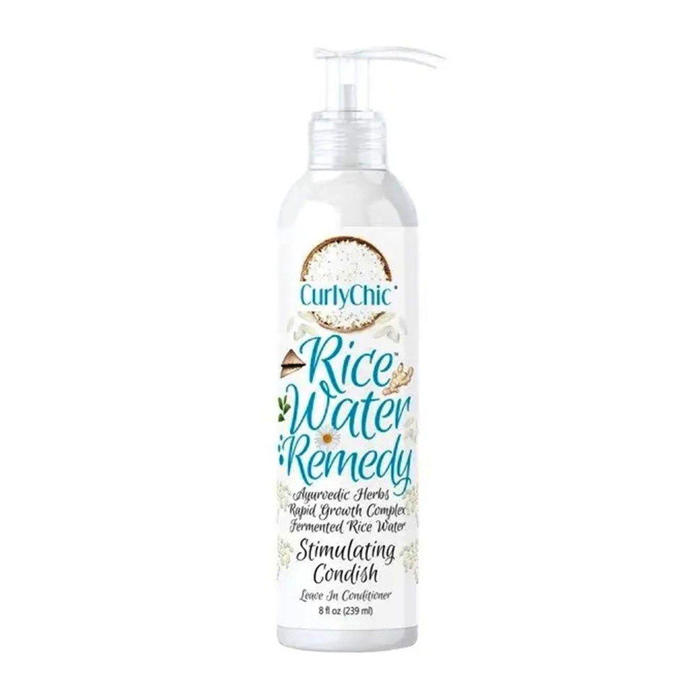 Curly Chic Rice Water Remedy Stimulating Condish Leave In Conditioner, 8 Oz