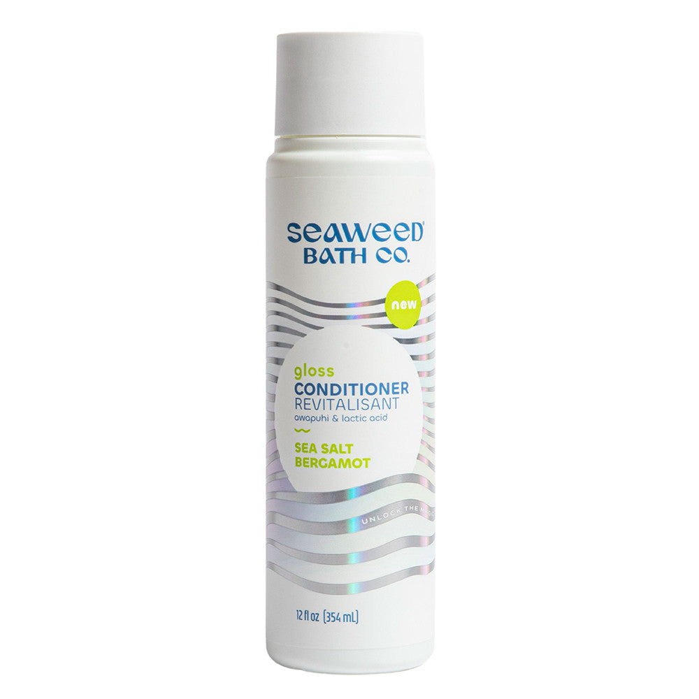 The Seaweed Bath Co Gloss Conditioner for All Hair Types, Sea Salt Bergamot, 12 Oz