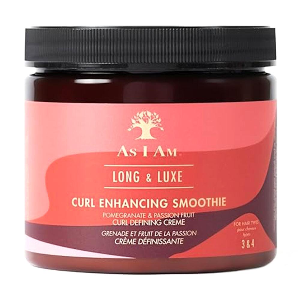 As I Am Defines Curls Adds Shine Reduces Frizz Long and Luxe Curl Enhancing Smoothie 16Oz (454g)