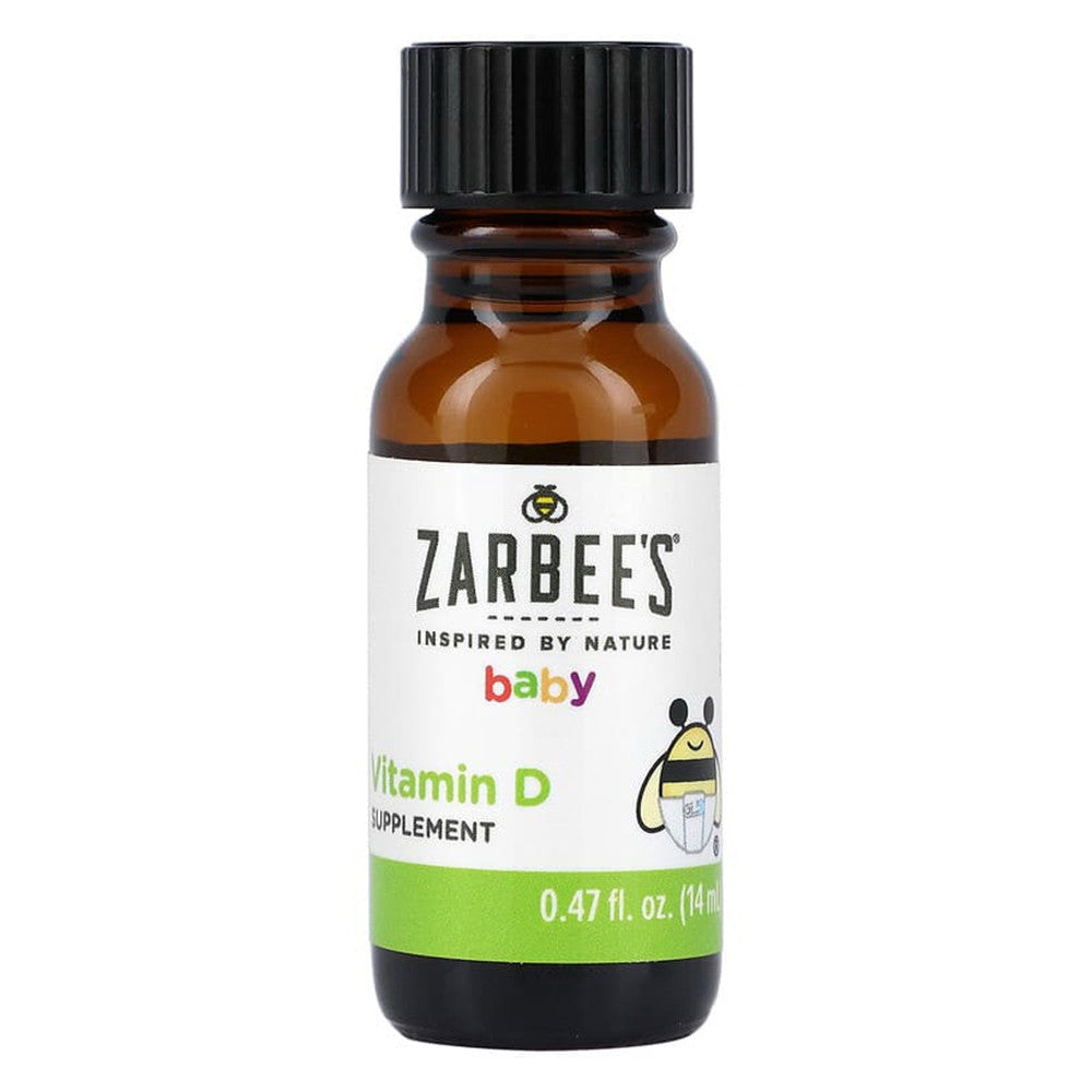 Zarbees Baby Vitamin D Liquid Supplement, 0.47 Oz