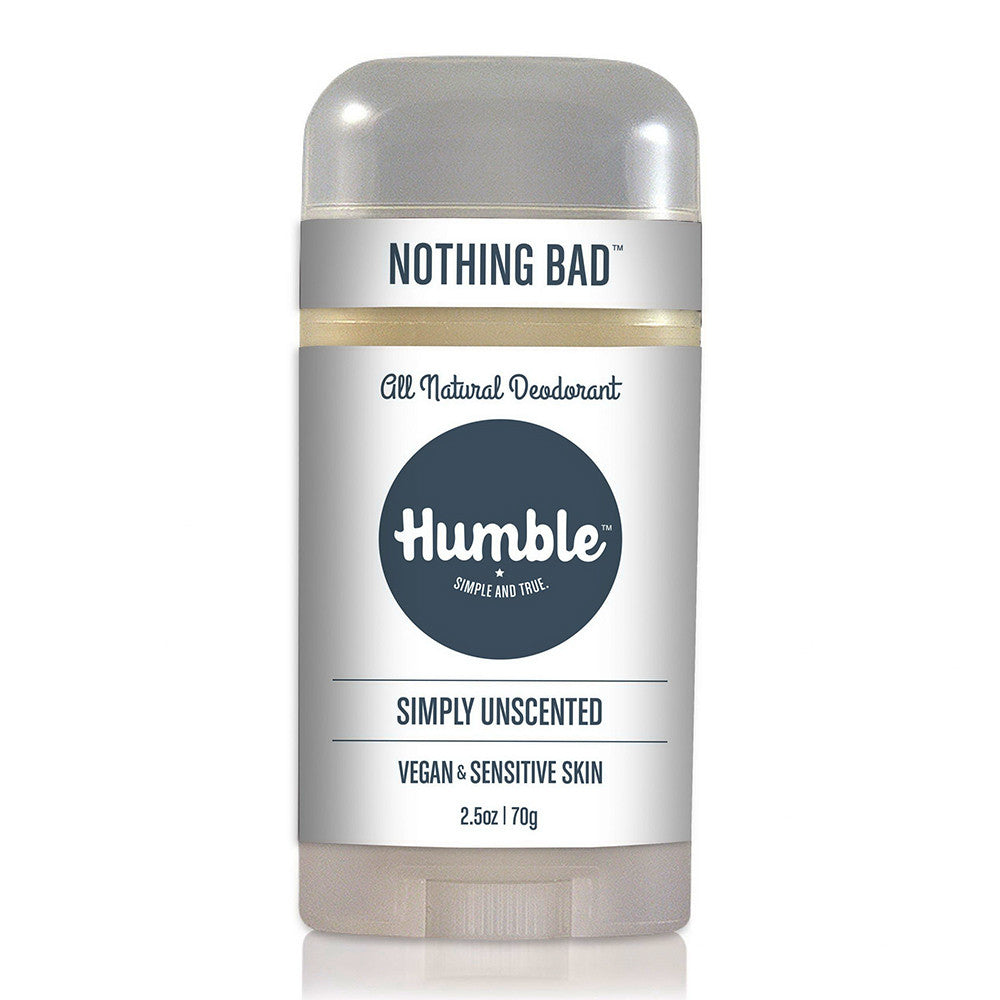 Humble Brands Simply Vegan And Sensitive Skin Deodorant, Unscented, 2.5 Oz