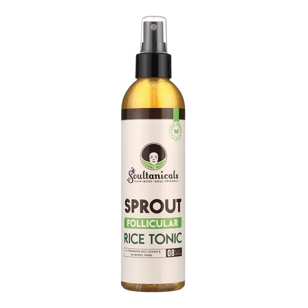 Soultanicals Sprout Follicular Rice Tonic for Hair Growth, 8 Oz
