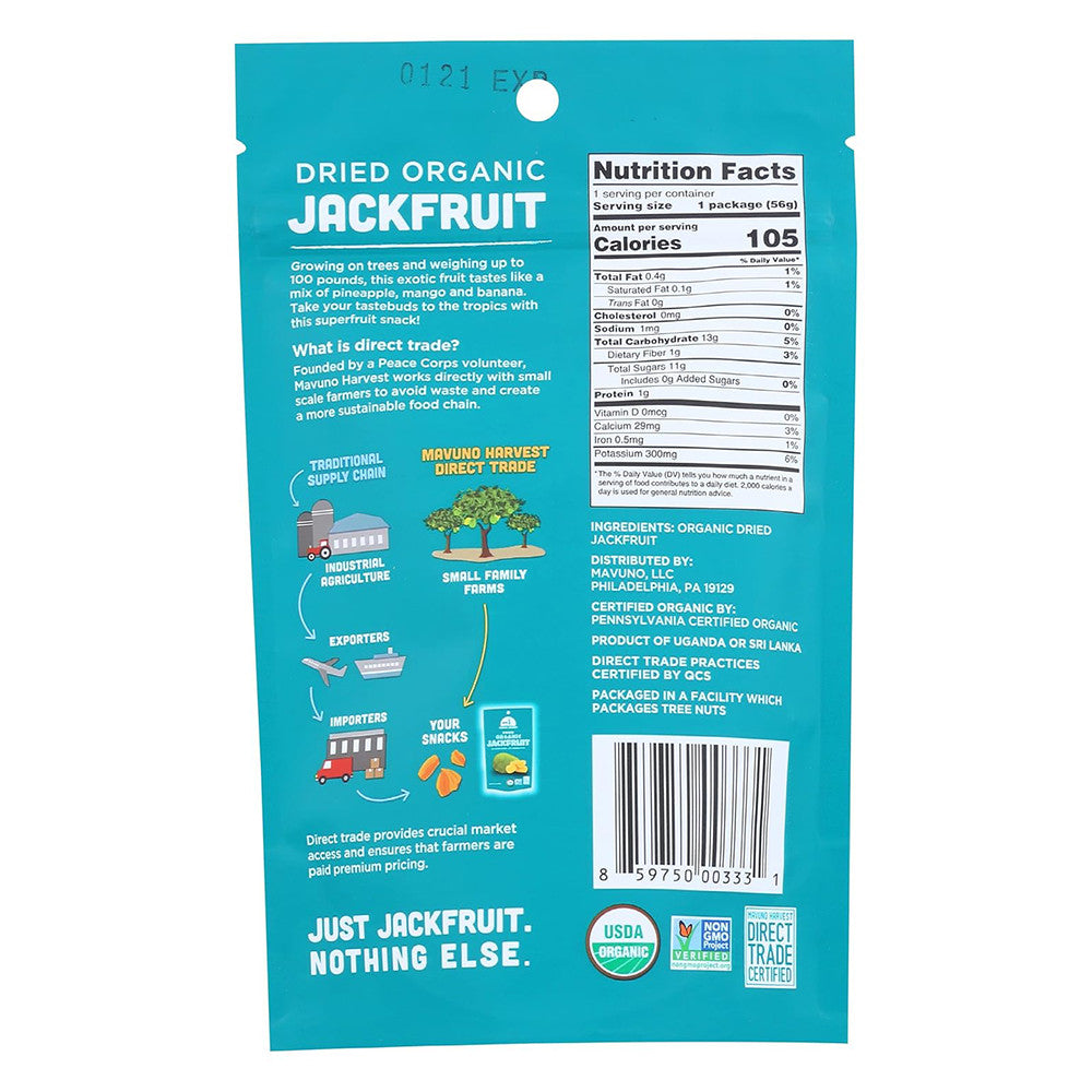 Mavuno Harvest Dried Organic Jackfruit, 2 Oz