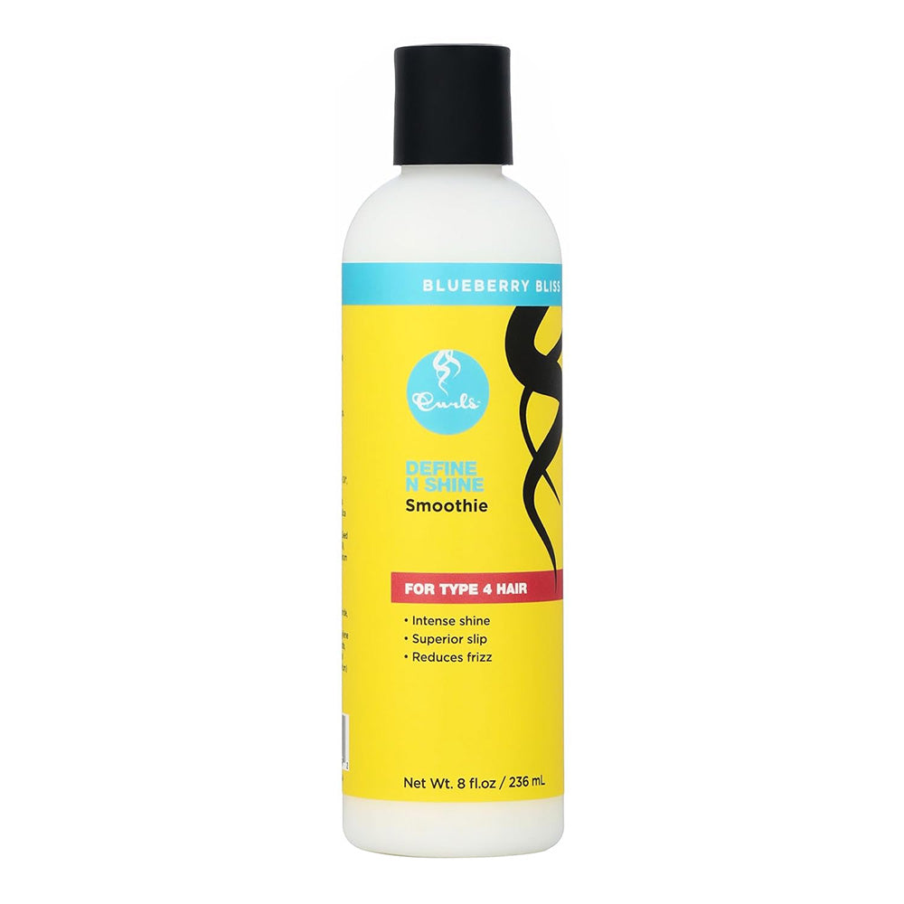 Curls Blueberry Bliss Define N Shine Enhancing Smoothie for Type 4 Hair 8Oz (236ml)