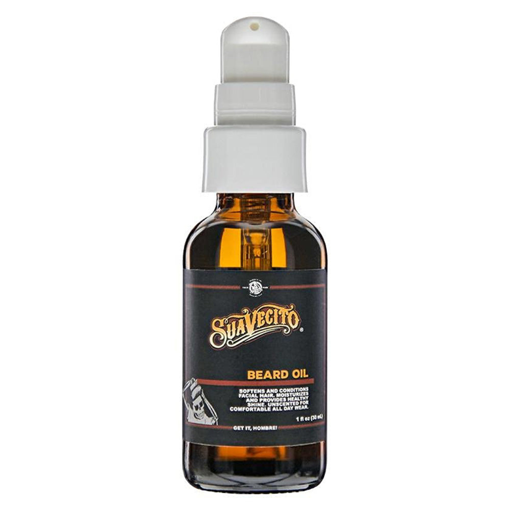 Suavecito Beard Oil Beard Smooths and Softens Facial Hair for Men Unscented 1Oz (30ml)