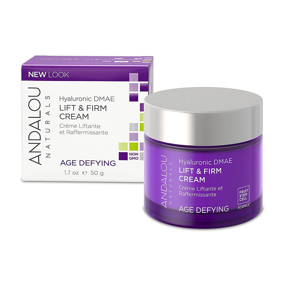 Andalou Naturals Hyaluronic Dmae Lift And Firm Skin Cream, 1.7 Oz