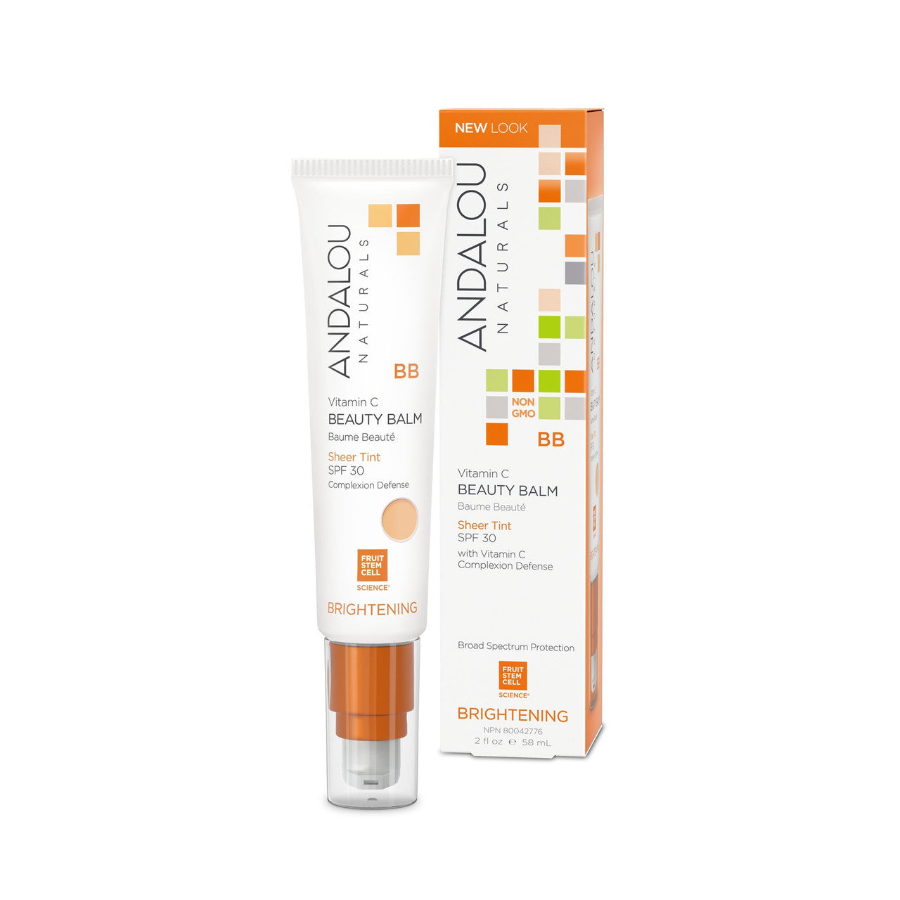 Andalou Naturals Beauty Balm Sheer Tint With Spf 30 - 2 Oz