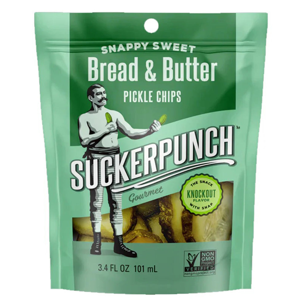 Suckerpunch Snappy Sweet Chips Bread Butter Pickle Pack 3.4Oz (101ml)