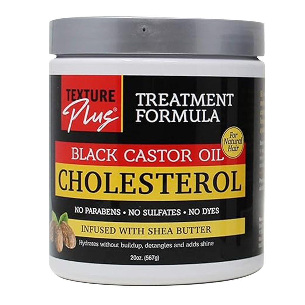 Texture Plus Black Castor Cholesterol Hair Conditioner for Scalp Nourishment 20Oz (567g)