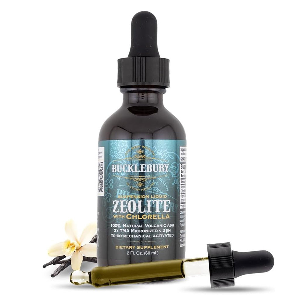 Bucklebury Zeolite Suspension Liquid with Chlorella Detox Immune and Digestive Support 2Oz (60ml)