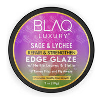 Blaq Luxury Sage and Lychee Repair and Strength Edge Glaze, 2 Oz