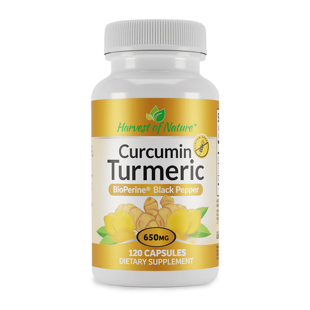 Harvest of Nature Curcumin Turmeric 650 Mg Capsules, 120 Ea